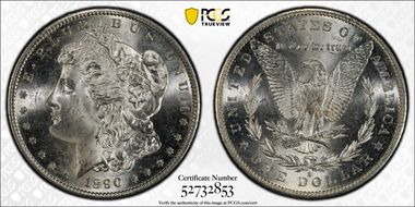 1890-S $1 MS65