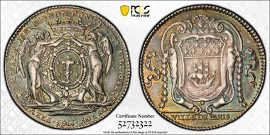 1765 Jeton Feuardent-3734 Ville de Paris AU55