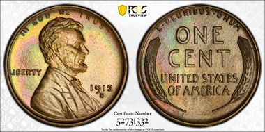 1913-S 1C MS66BN
