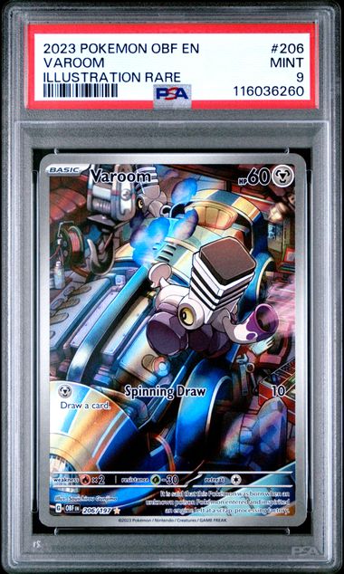 2023 Pokemon Obsidian Flames Illustration Rare #206 Varoom front