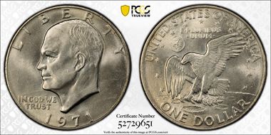 1971 $1 MS66+ 