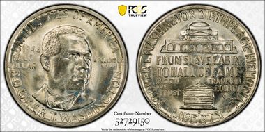 1948-D 50C Booker T. Washington MS67+