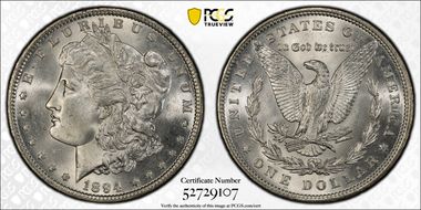 1894 $1 MS64+ 