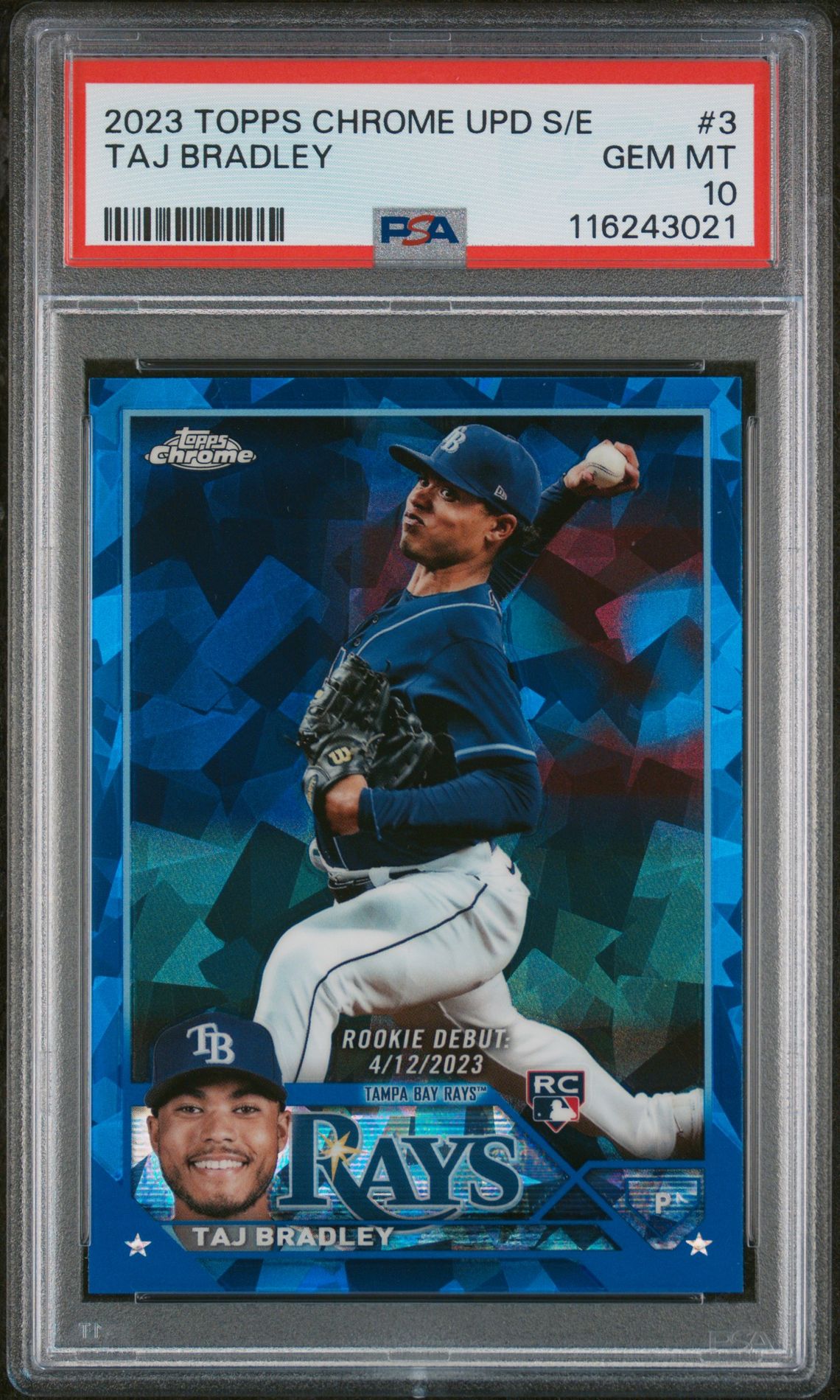 2023 Topps TOPPS CHROME UPDATE SAPPHIRE EDITION #3 Taj Bradley front