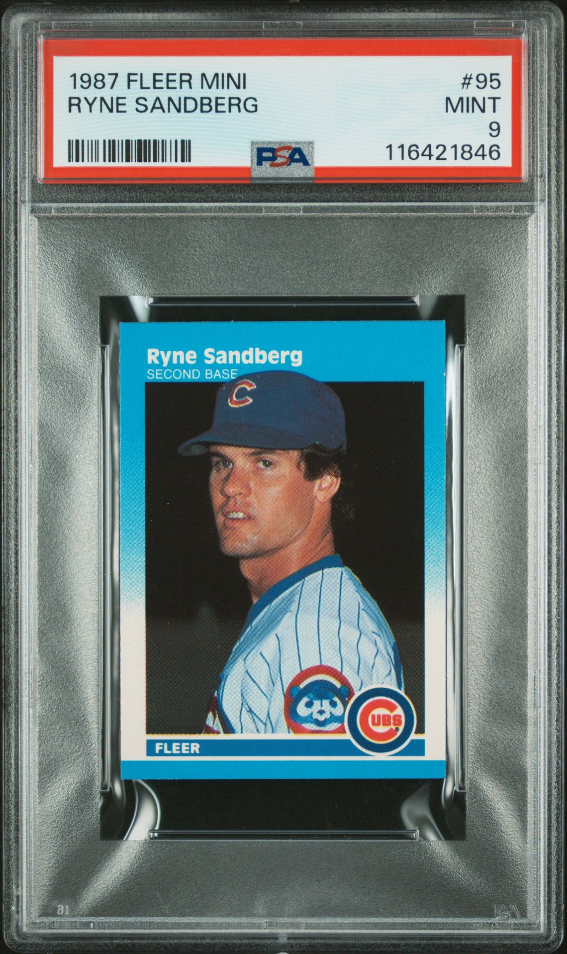 1987 Fleer #95 Ryne Sandberg front