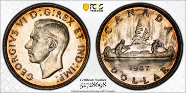 1947 S$1 Blunt 7 MS63