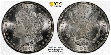 1891-S $1 MS66