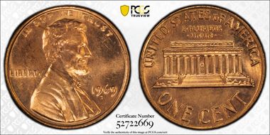 1969-S 1C Doubled Die Obverse MS64RD