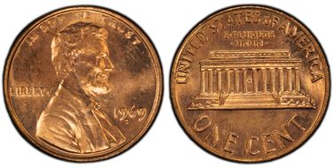 1969-S 1C Doubled Die Obverse MS64RD
