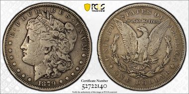 1879-S $1 Reverse of 1878 F15