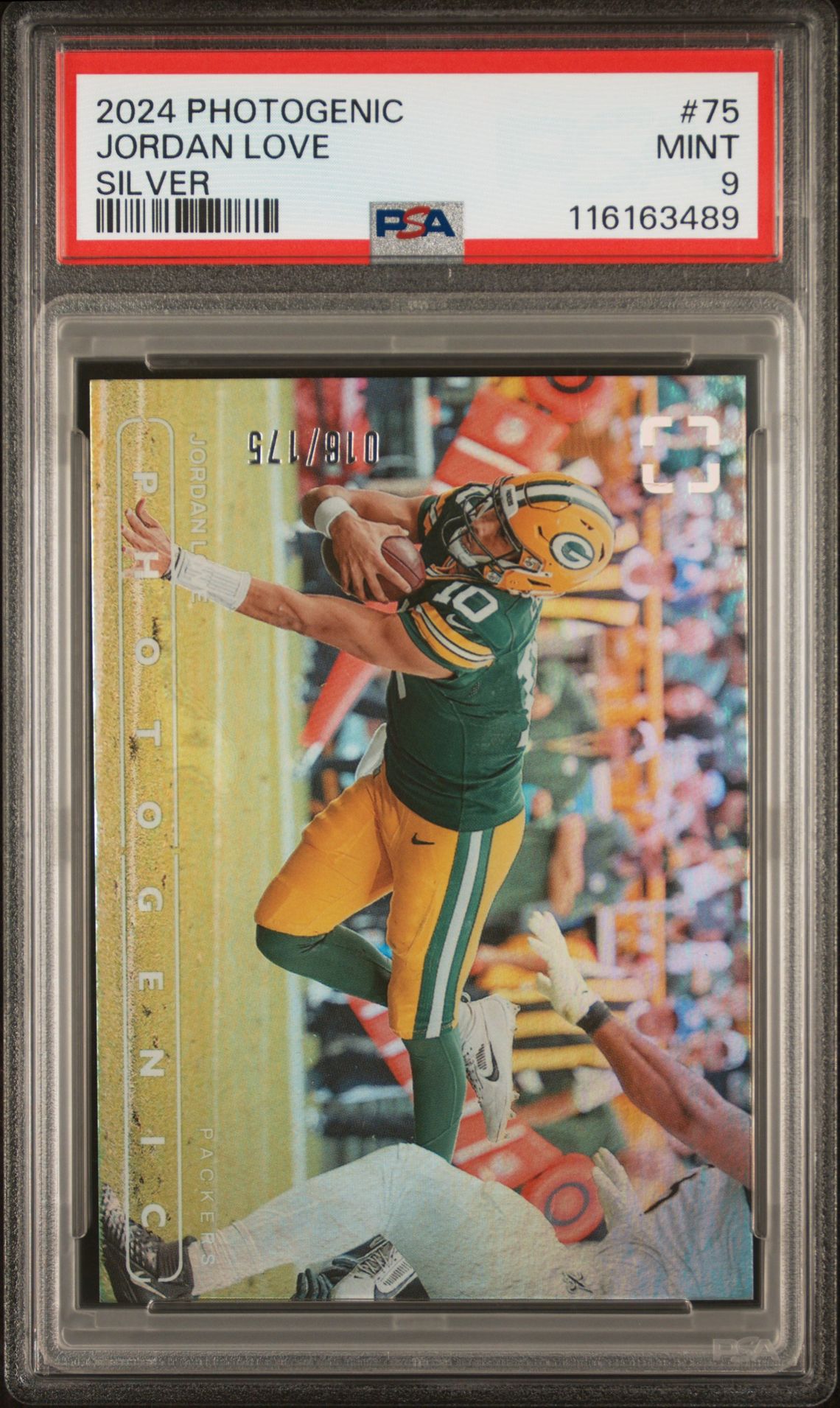 2024 Panini Photogenic Jordan Love #75 (Silver) Mint 9 front