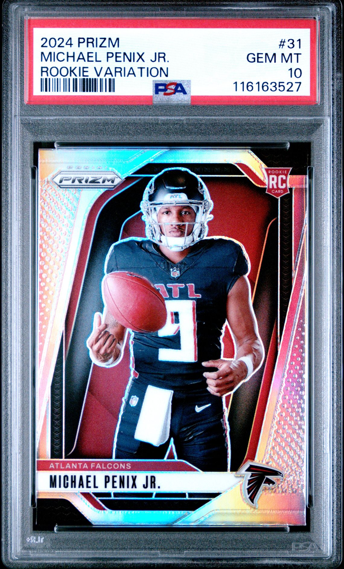 2024 Panini Prizm Rookie Variation Michael Penix Jr. #31 Gem Mt 10 front