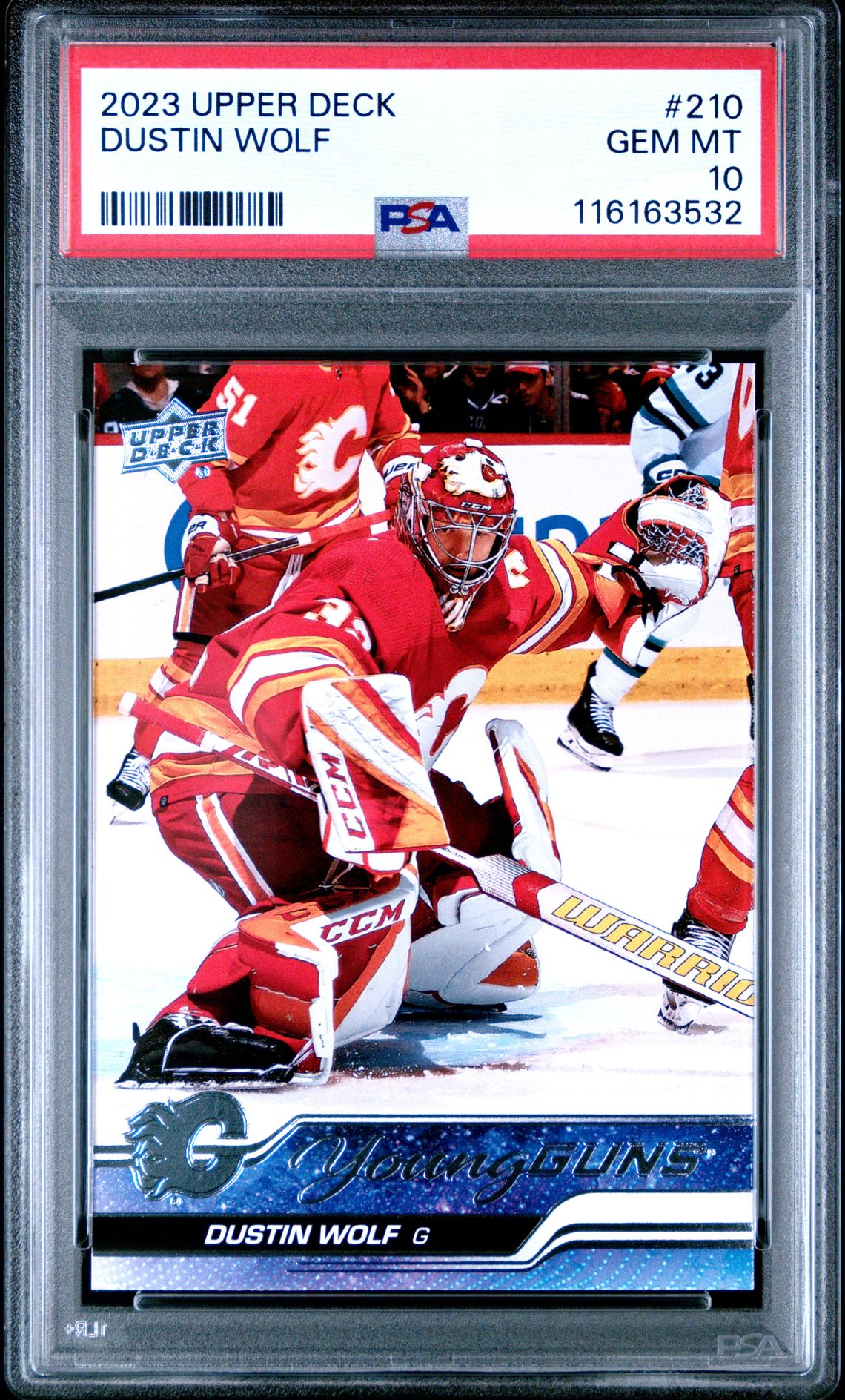 2023 Upper Deck Dustin Wolf #210 Gem Mt 10 front