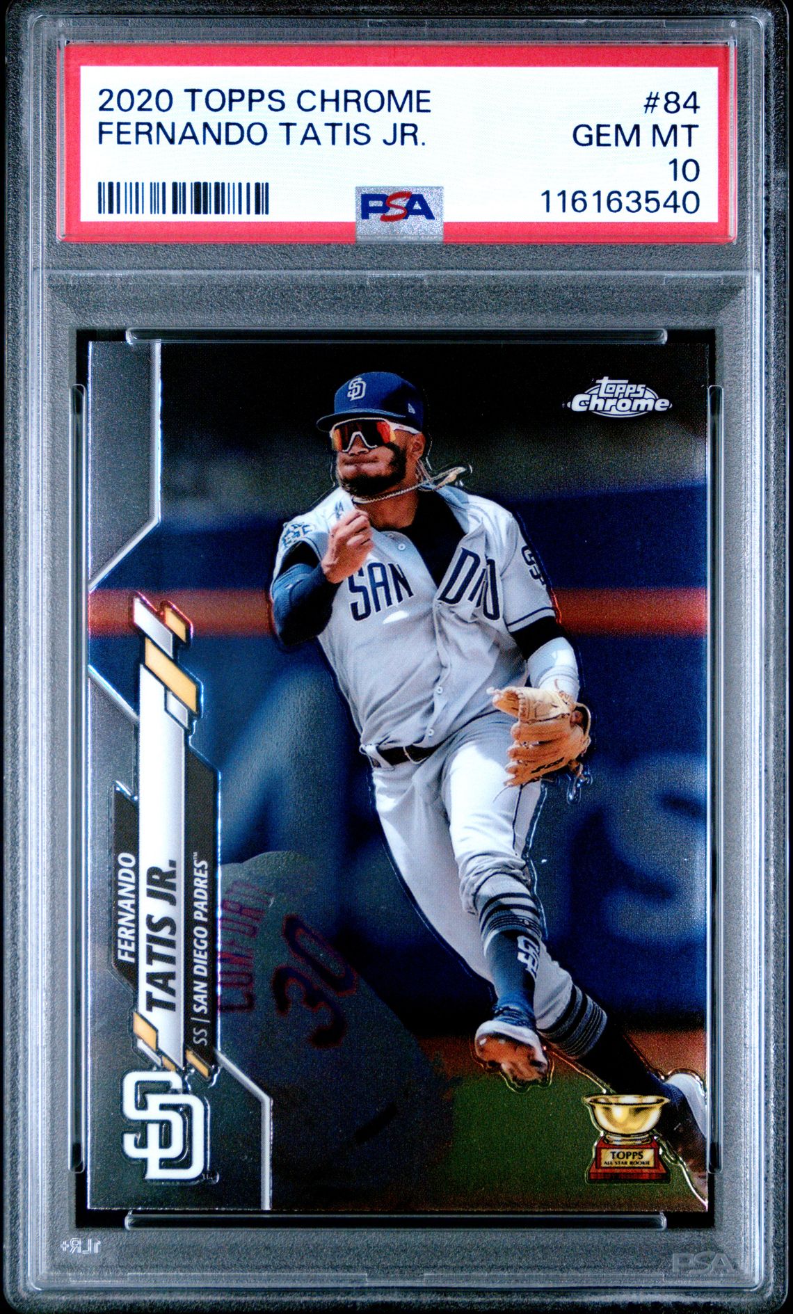 2020 Topps Chrome Fernando Tatis Jr. #84 Gem Mt 10 front