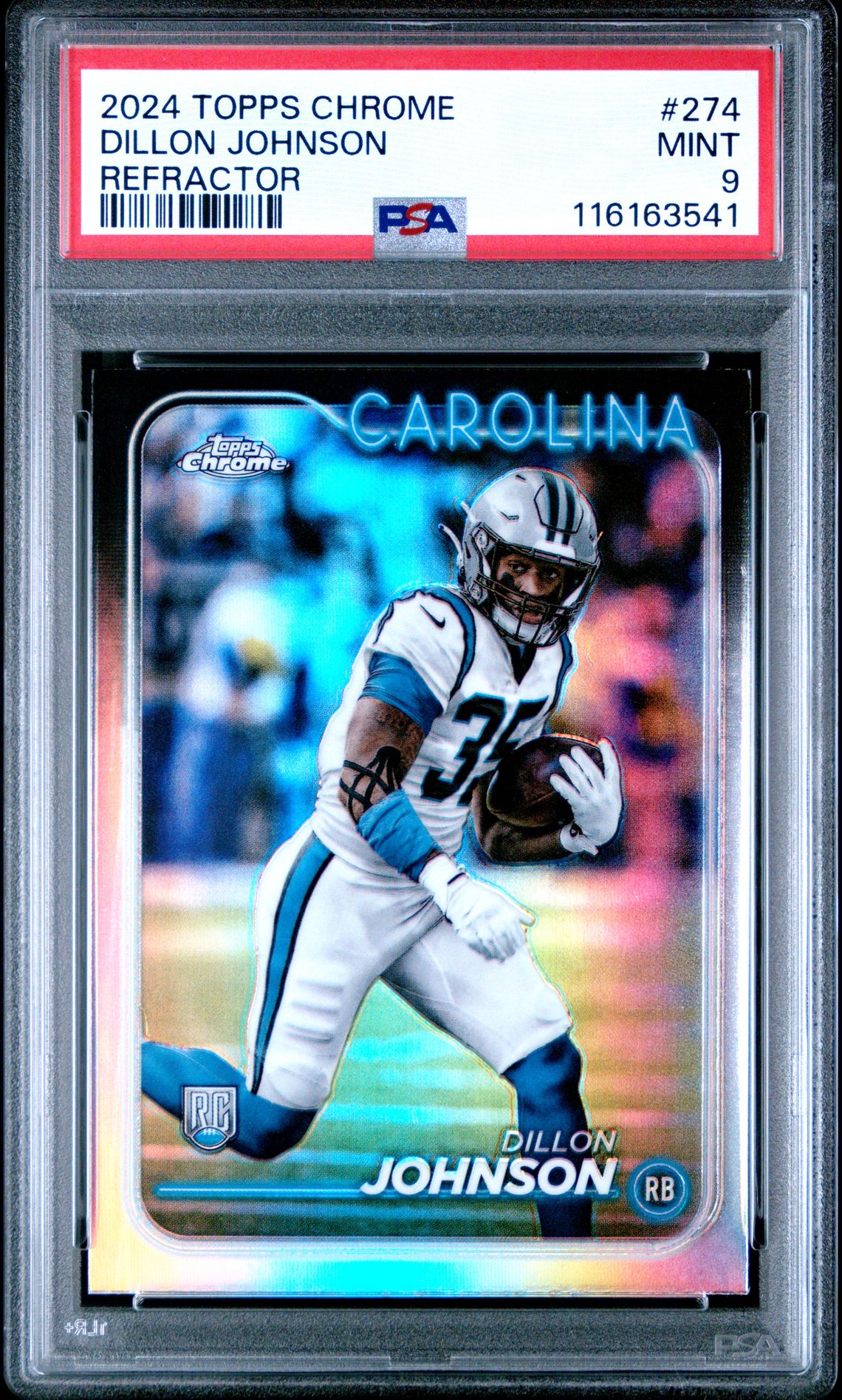 2024 Topps Chrome Dillon Johnson #274 (Refractor) Mint 9 front