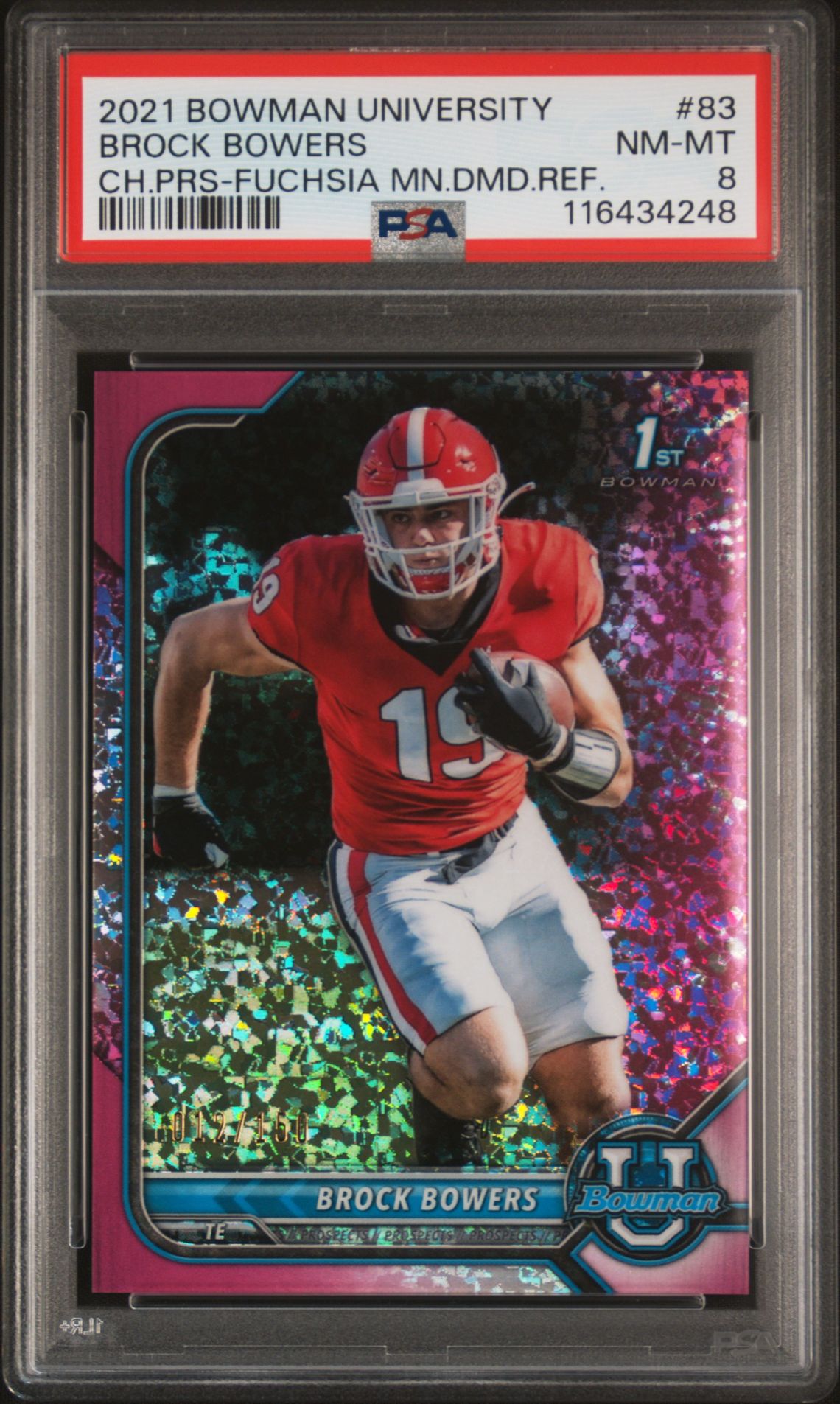 2021 Bowman Bowman University #83 Brock Bowers front