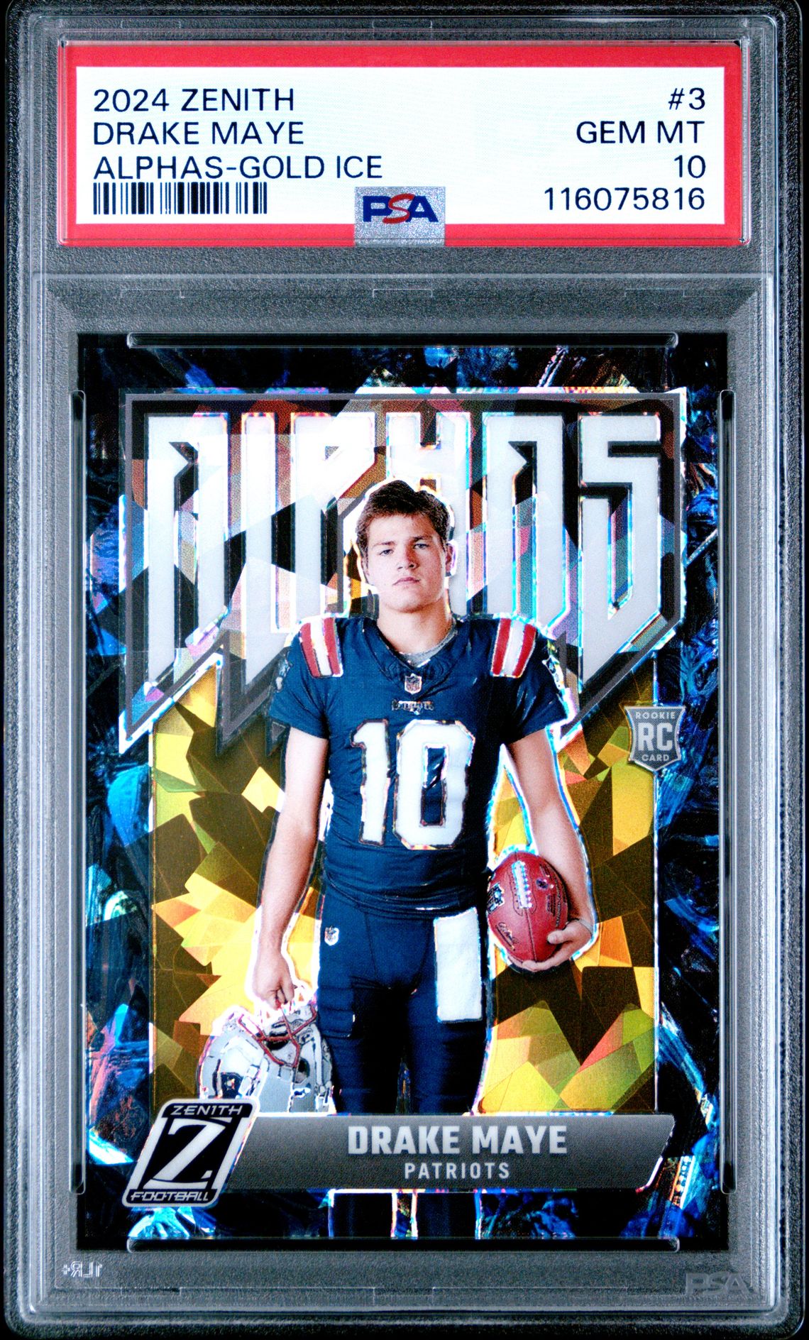 2024 Panini Panini Zenith Alphas #3 Drake Maye front