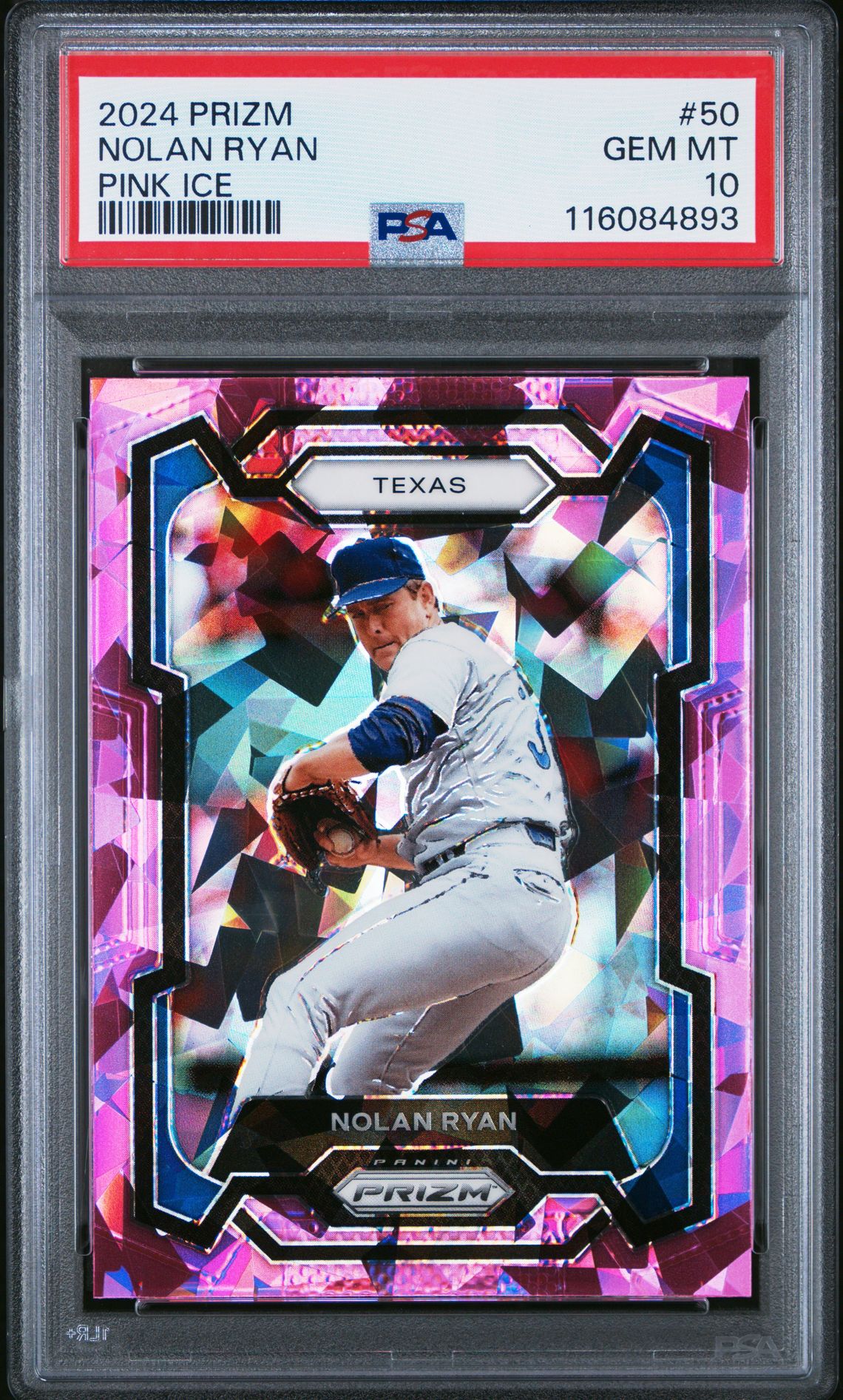 2024 Panini PANINI PRIZM Pink Ice #50 Nolan Ryan front