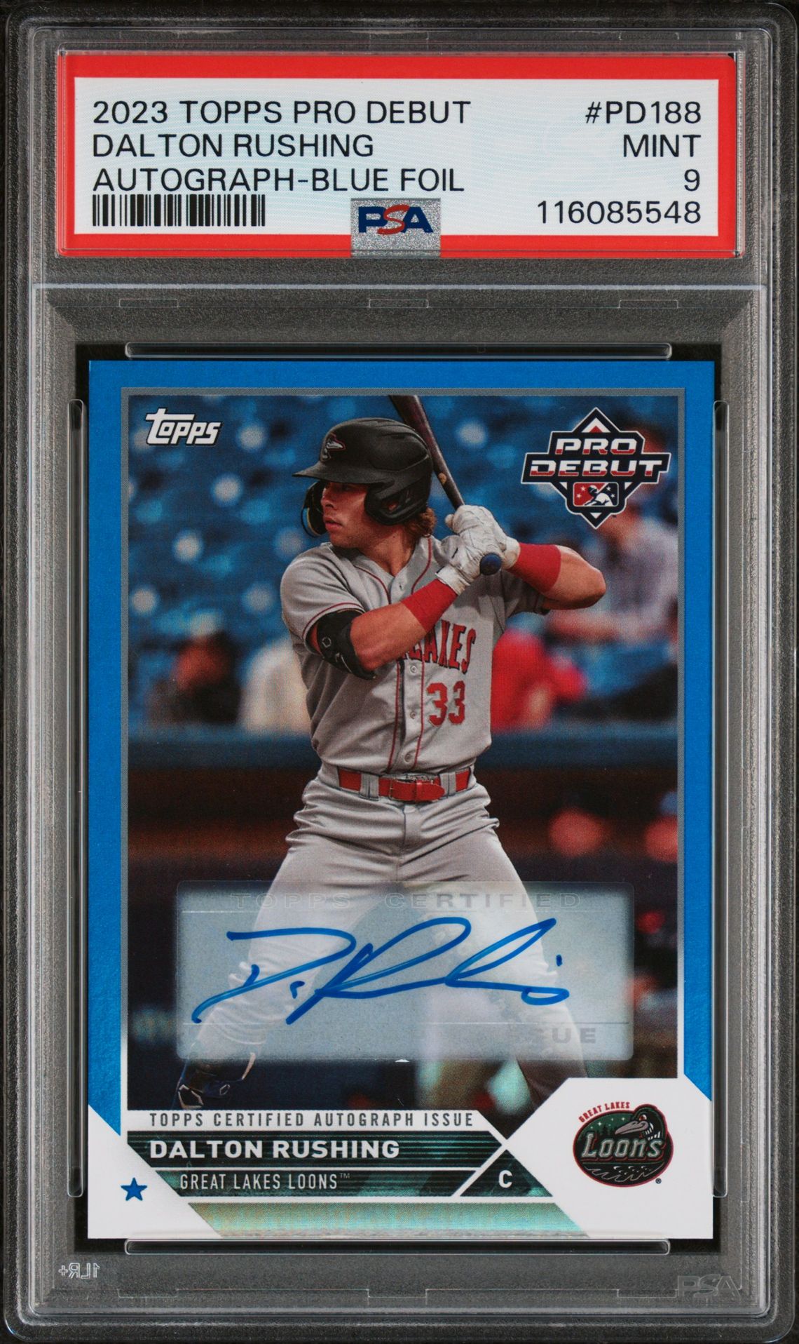 2023 Topps TOPPS PRO DEBUT Blue #PD188 Dalton Rushing front