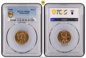 1898 10 G KM-124  Au P. Pander MS62