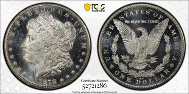 1878-CC $1 MS64+ DMPL