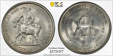 1938 50C New Rochelle MS66