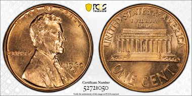 1960-D 1C Small Date MS66+ RD