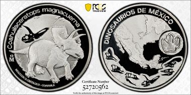 (2025)-Mo Medal Coahuilaceratops Ag PR70DCAM