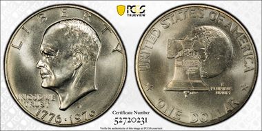 1976-S $1 Silver MS68+