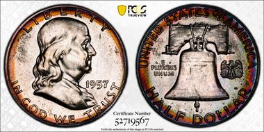 1957 50C PR63