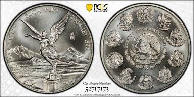 2004-Mo Onza Libertad Ag MS69