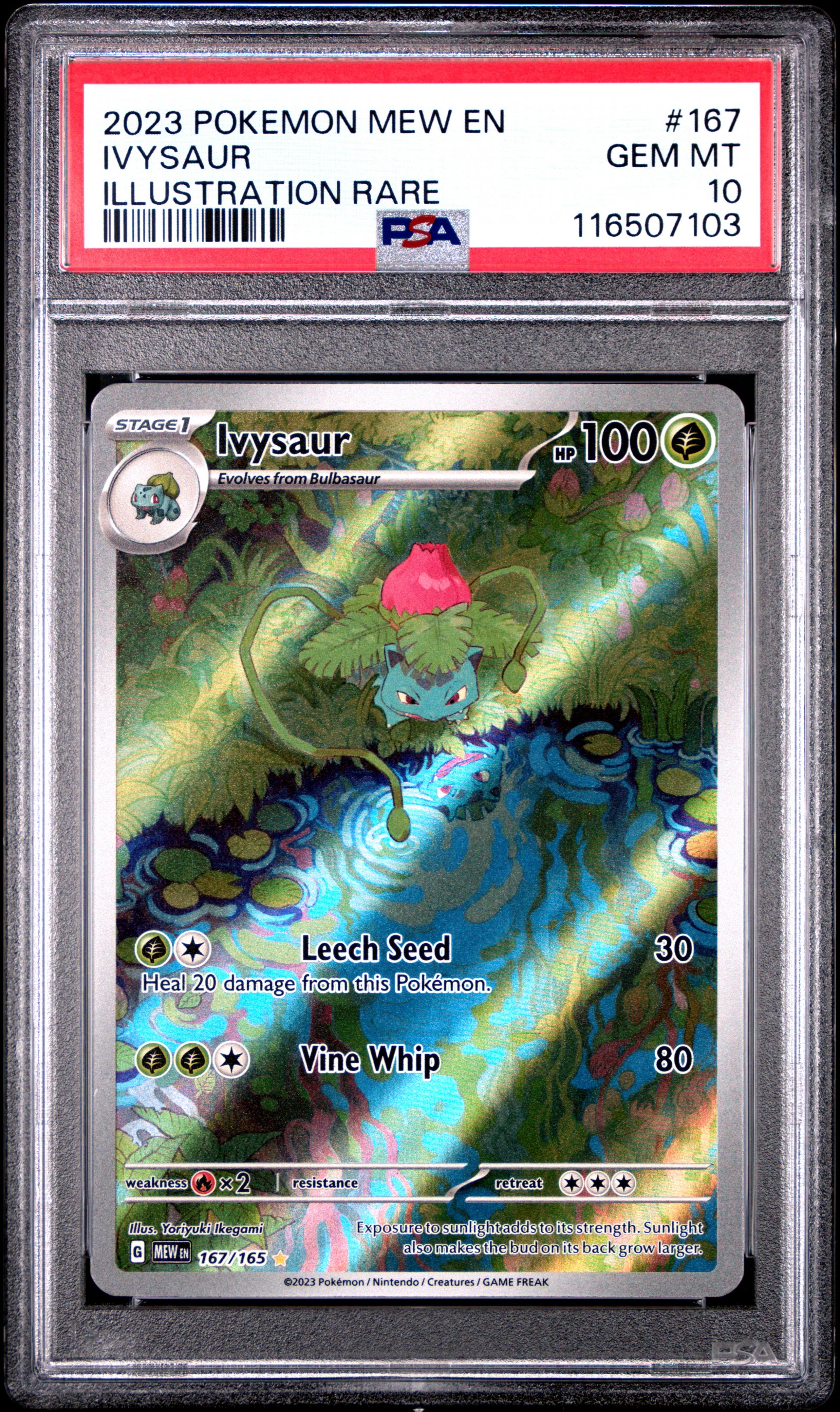 2023 #167 Ivysaur PSA 10 Mew EN-151