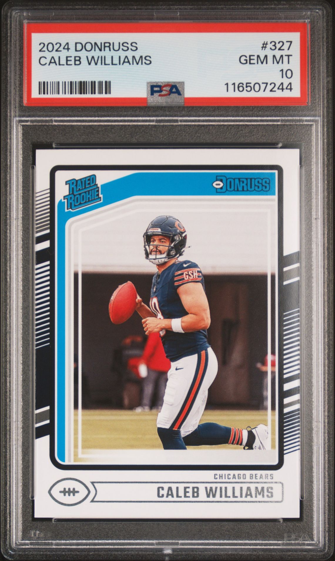 2024 Panini Donruss Caleb Williams #327 Gem Mt 10 front