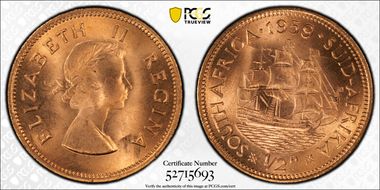1959 1/2D MS65RD