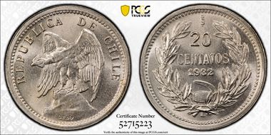 1932-So 20C w/o O. ROTY MS66