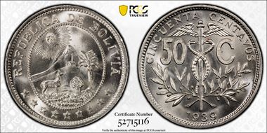 1939 50C MS66