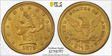 1879 $2.50 AU55