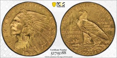 1929 $2.50 MS62