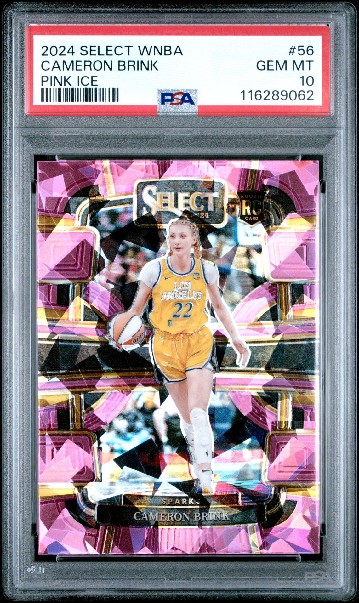 2024 Panini PANINI SELECT WNBA PINK ICE #56 Cameron Brink front