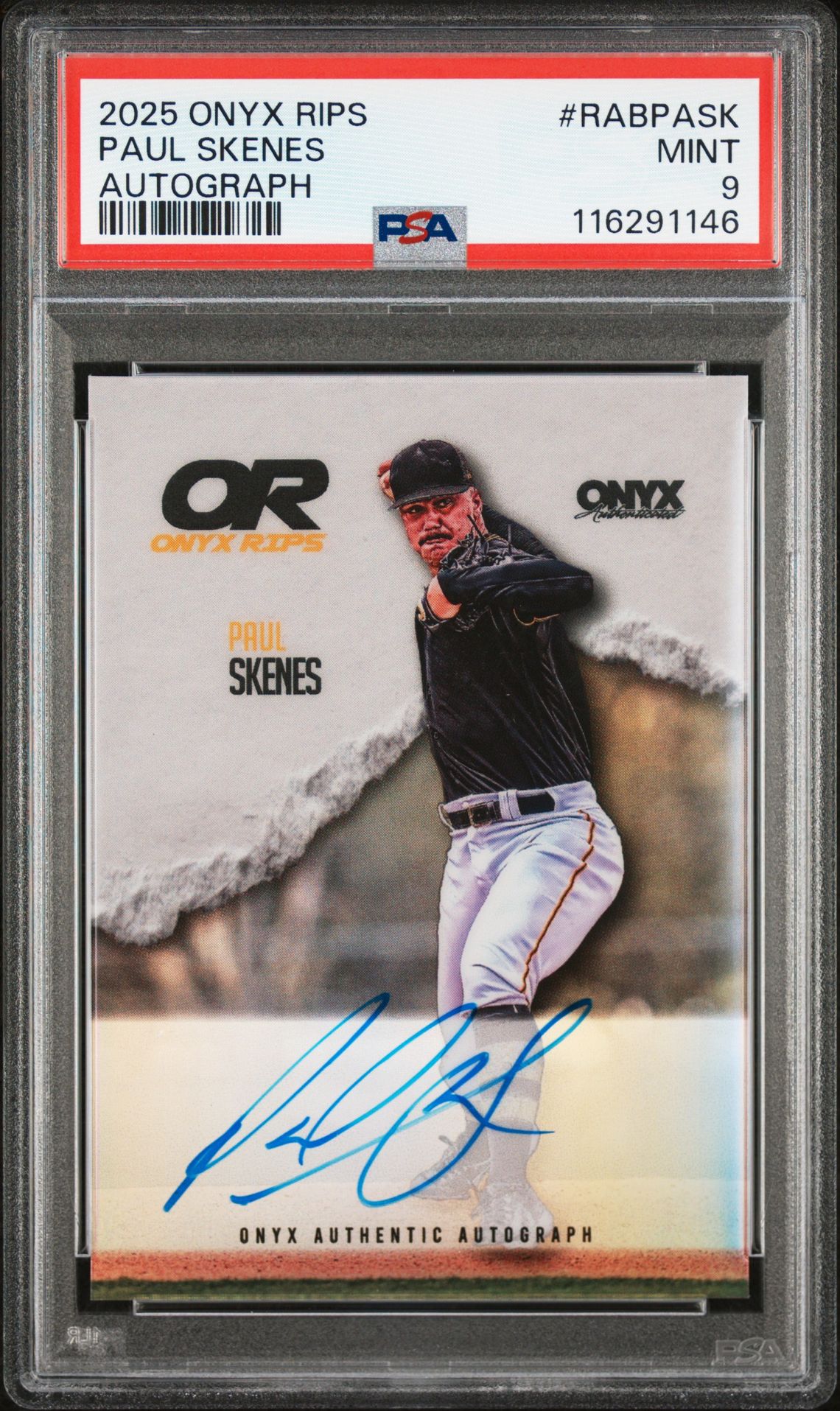 2025 ONYX RIPS AUTOGRAPHS #RABPASK Paul Skenes front