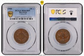 1900 (5C) Calico-92 MS63BN