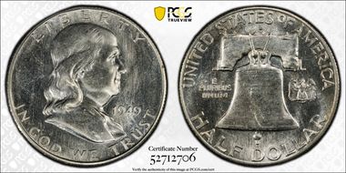 1949-S 50C MS65FBL PL