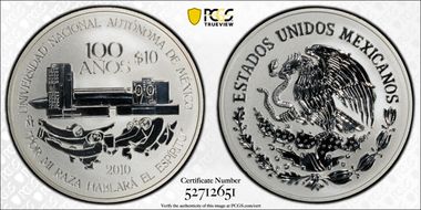 2010-Mo 10 Peso Autonomous University PL69