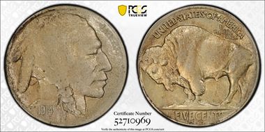1914-S 5C AU55