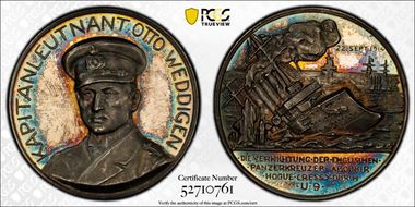 1914 Medal  Zetzmann-4003 Ag SILBER 990 Edge SP63