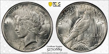 1923-S $1 MS62