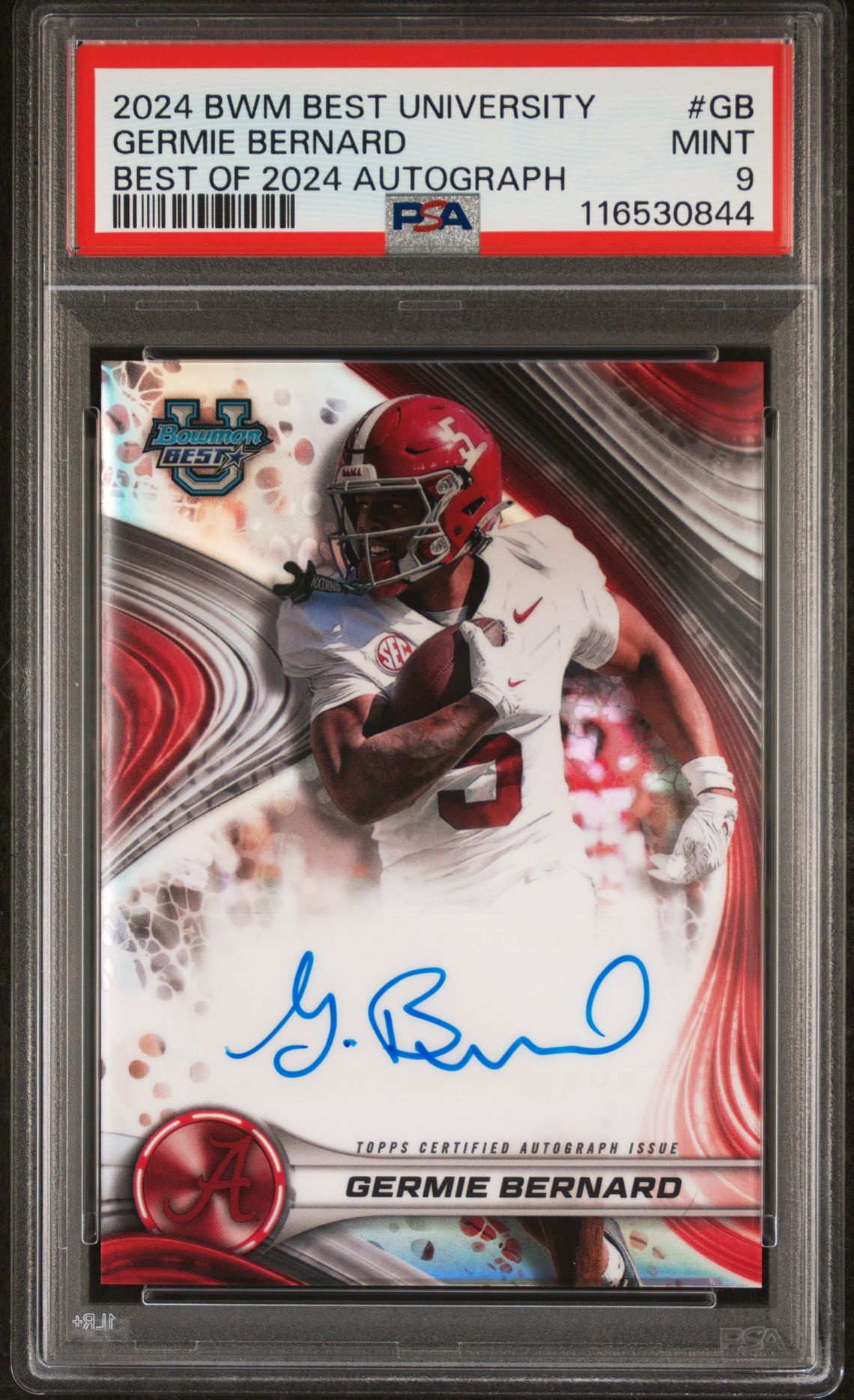 2024 Bowman BOWMAN BEST UNIVERSITY BEST OF 2024 AUTOGRAPHS #GB Germie Bernard front