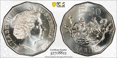 2018 50C Anzac Spirit - Daring MS67