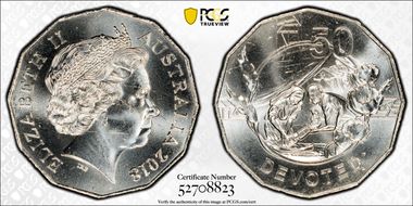 2018 50C Anzac Spirit - Devoted MS64