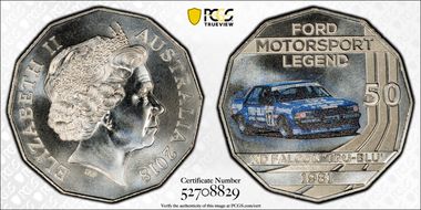 2018 50C Ford Motorsport Colorized 1981 XD Falcon 'Tru-Blu' MS69